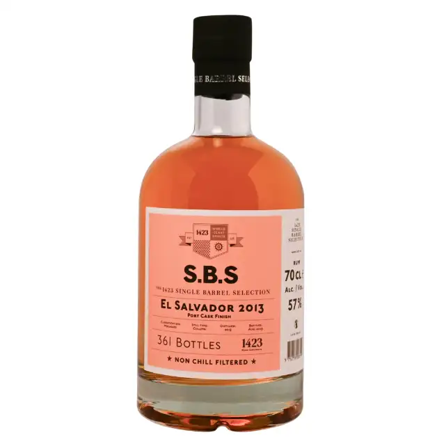 Bottle of S.B.S El Salvador 2013