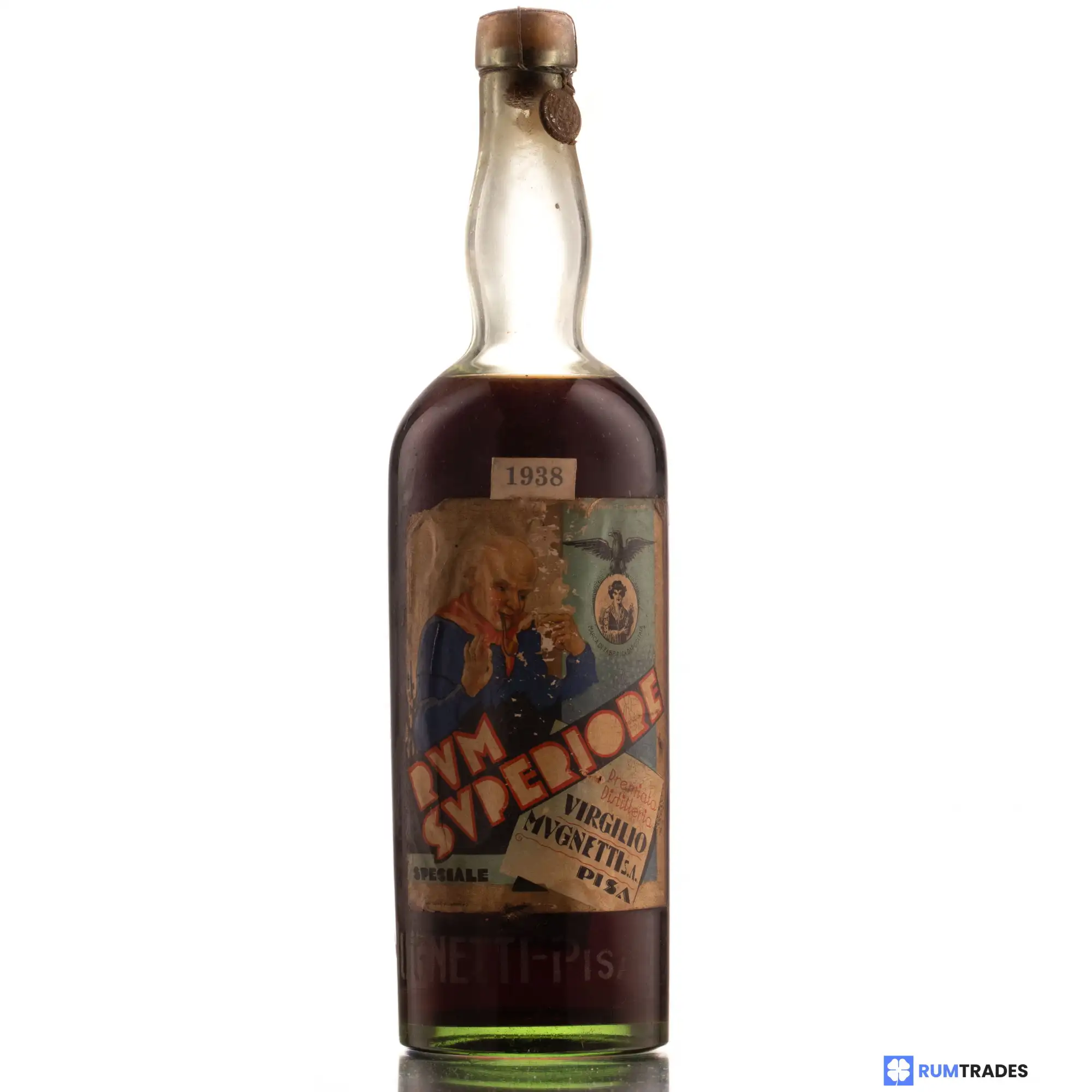 Bottle of Virgilio Mugnetti S.A. Pisa Rum Superiore 1938