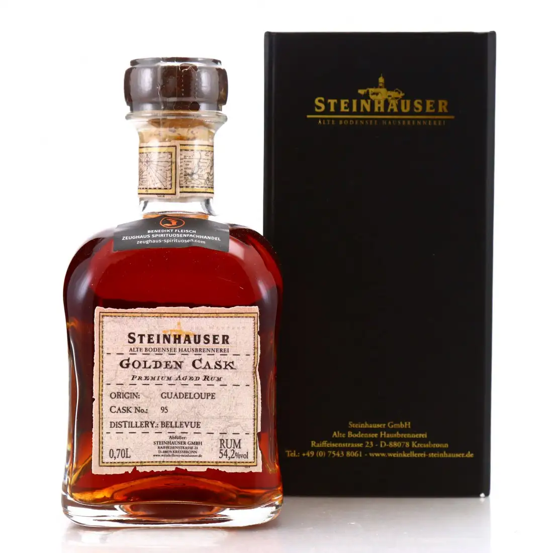 High resolution image of Steinhauser GmbH Bellevue Golden Cask Guadeloupe 1998