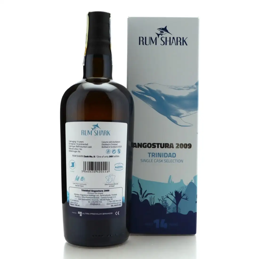 High resolution image of Rum Shark T.D.L Angostura Single Cask Selection 2009