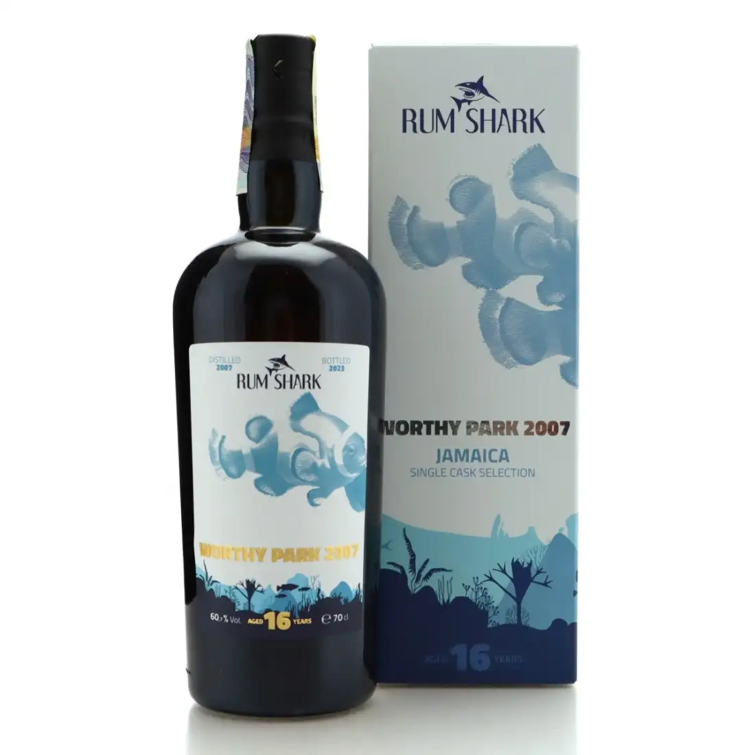 Bottle of Rum Shark Worthy Park Jamaica Single Cask Selection 2007