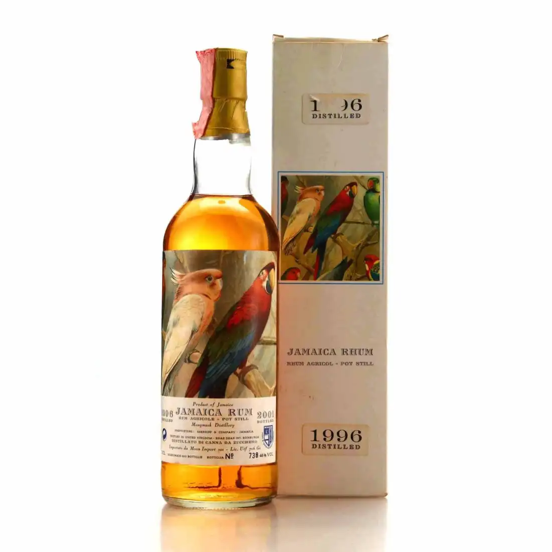 Bottle of Moon Import Clarendon Jamaica Rum 1996