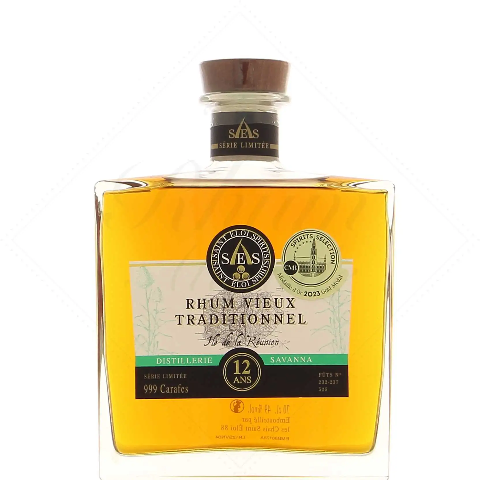 Bottle of Saint Eloi Spirits Savanna Rhum Vieux Traditionnel (Les Chais Saint Éloi 88) 2011