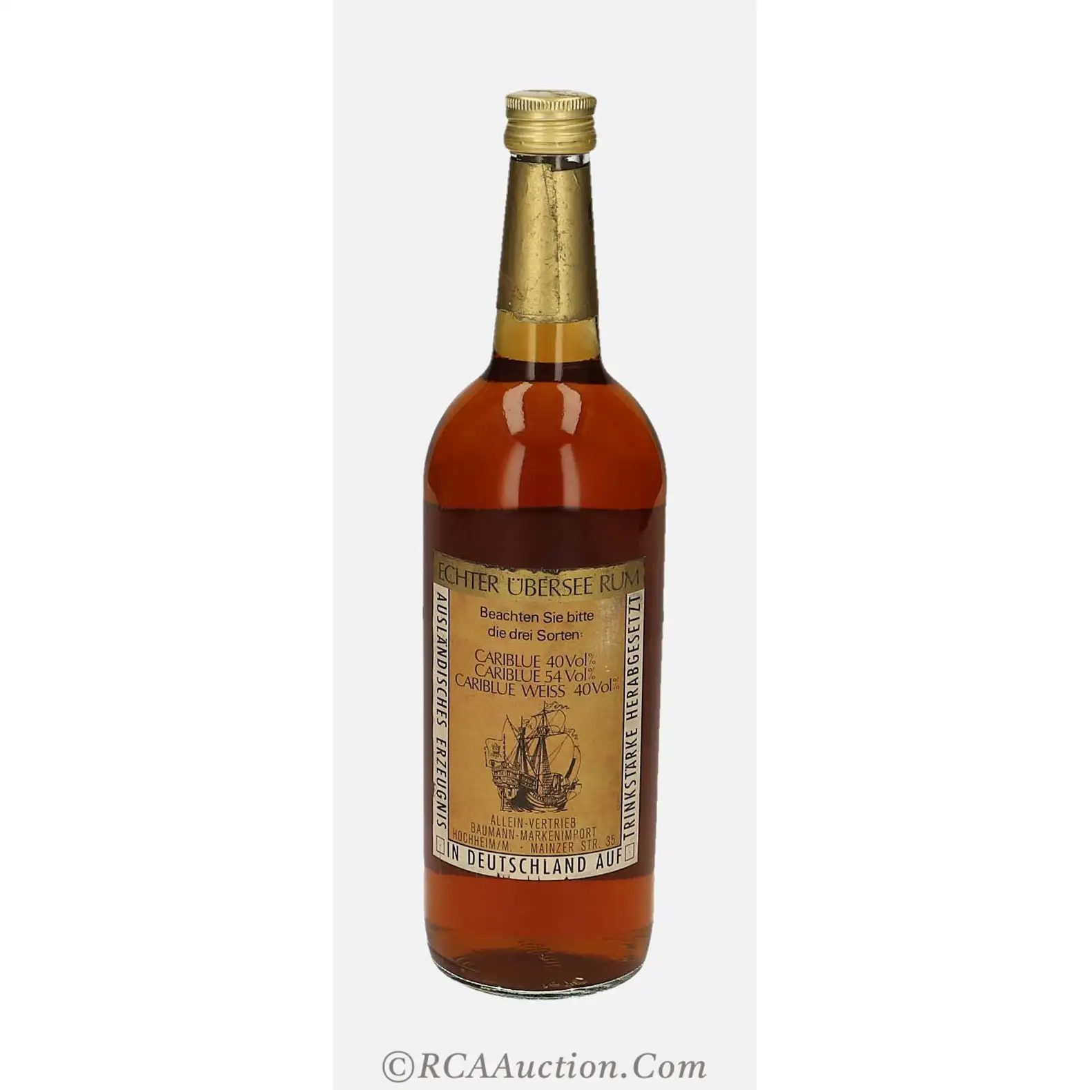 Image haute résolution de Baumann Markenimport Cariblue Echter Übersee Rum