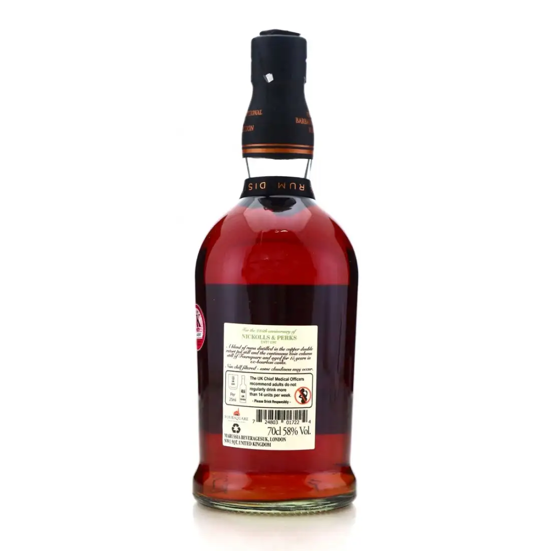 Foursquare Private Cask Selection (Nickolls & Perks) 70cl bottle — view 2