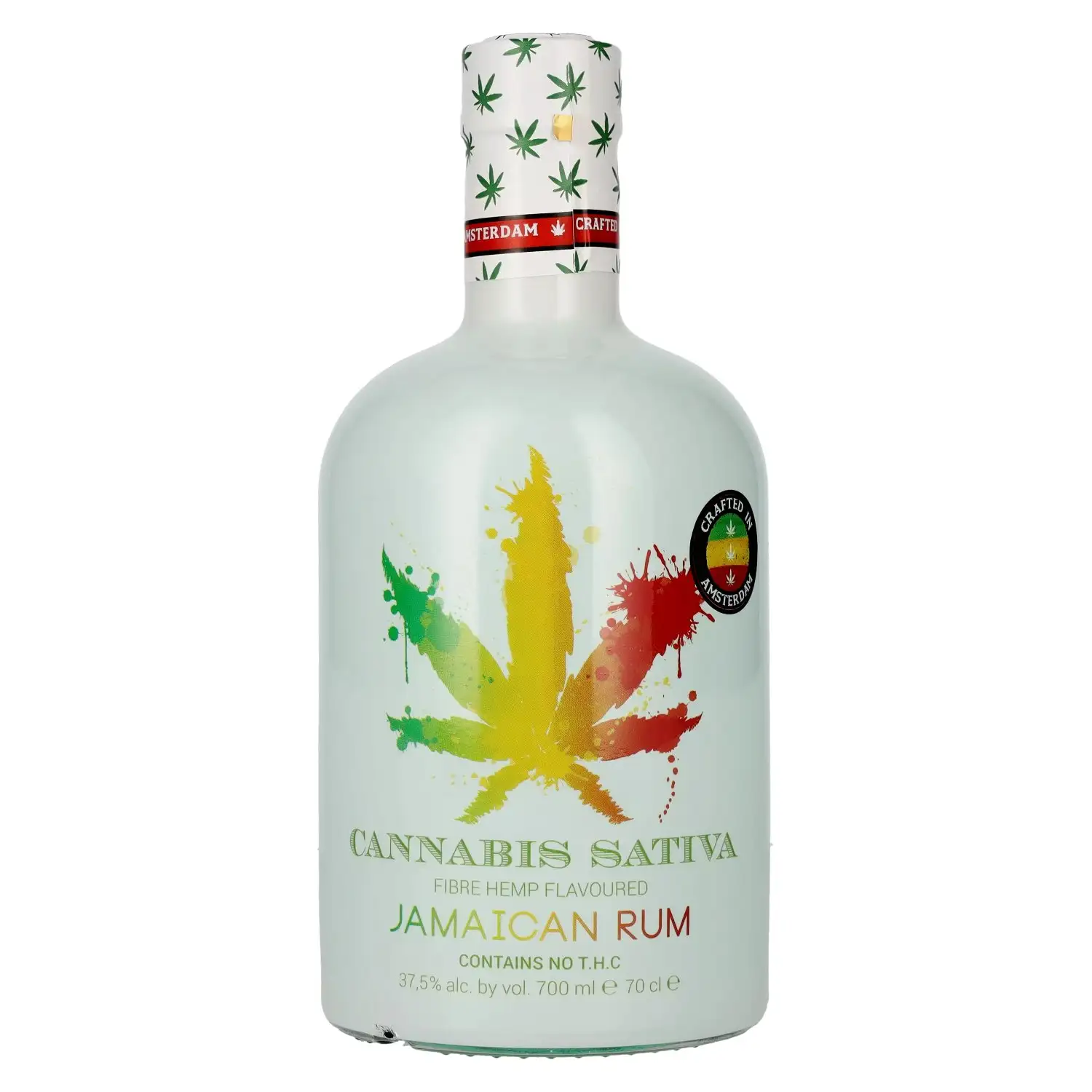 Bottle of Cannabis Sativa Jamaican Rum (Fibre Hemp Flavoured)