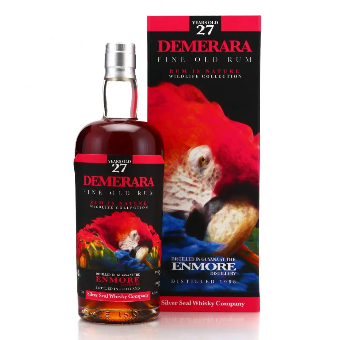 Bottle of Silver Seal Enmore Demerara (Pink Label) 1988