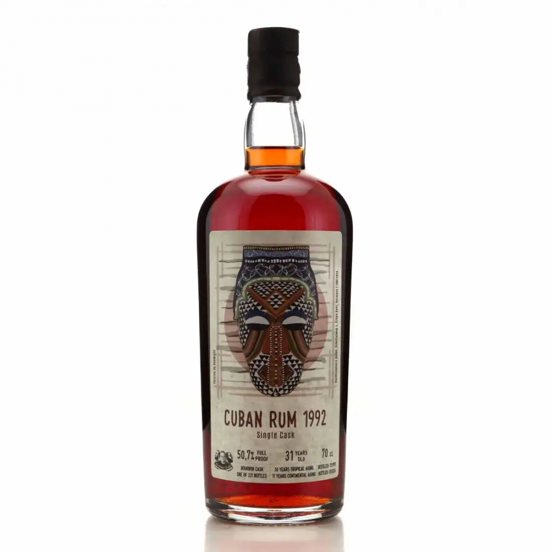 Bottle of Wu Dram Clan Cuban Rum 1992
