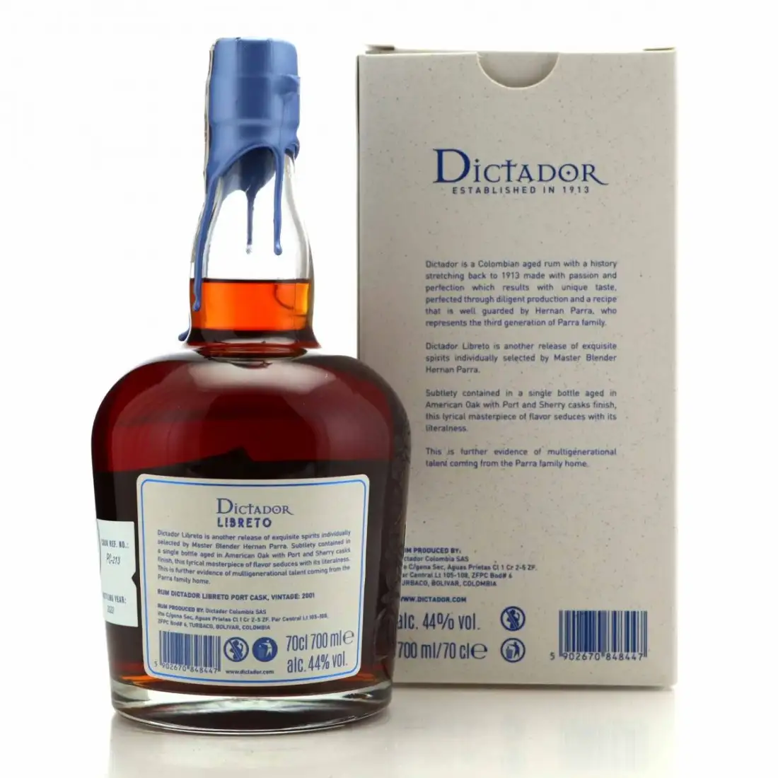 Image haute résolution de Dictador Libreto Port Cask 2001