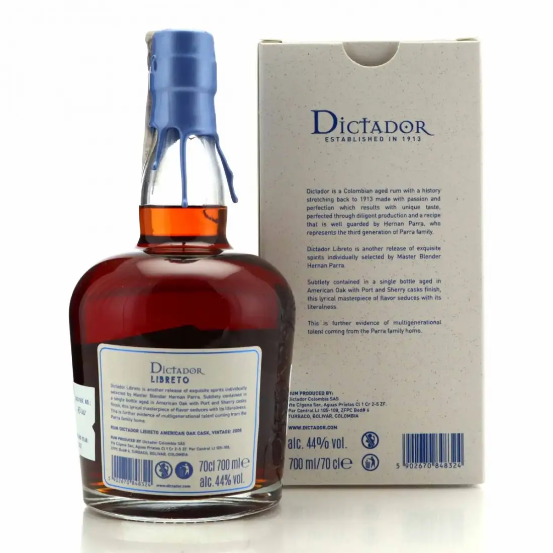 High resolution image of Dictador Libreto American Oak 2000