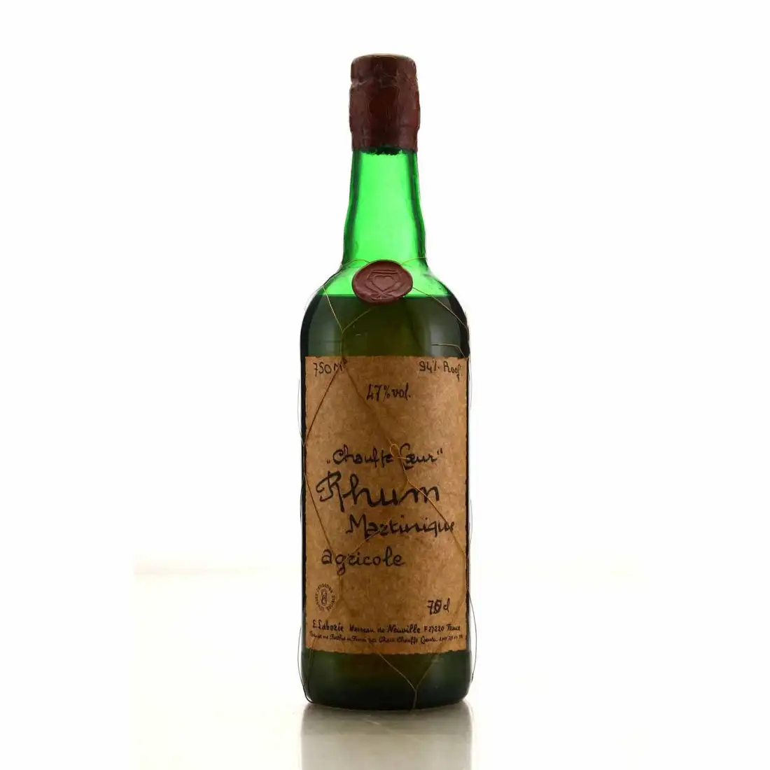 Bottle of Chauffe-Coeur Rhum Martinique Agricole (Whyte & Whyte Import, US)