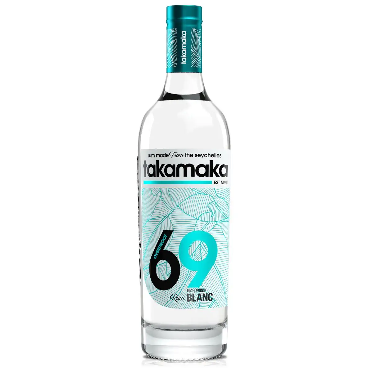 Bottle of Trois Frères Distillery Takamaka Overproof Rum