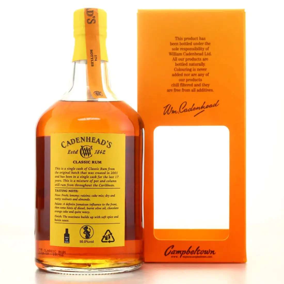 Hochauflösendes Bild von Cadenhead‘s Classic Rum Special Edition