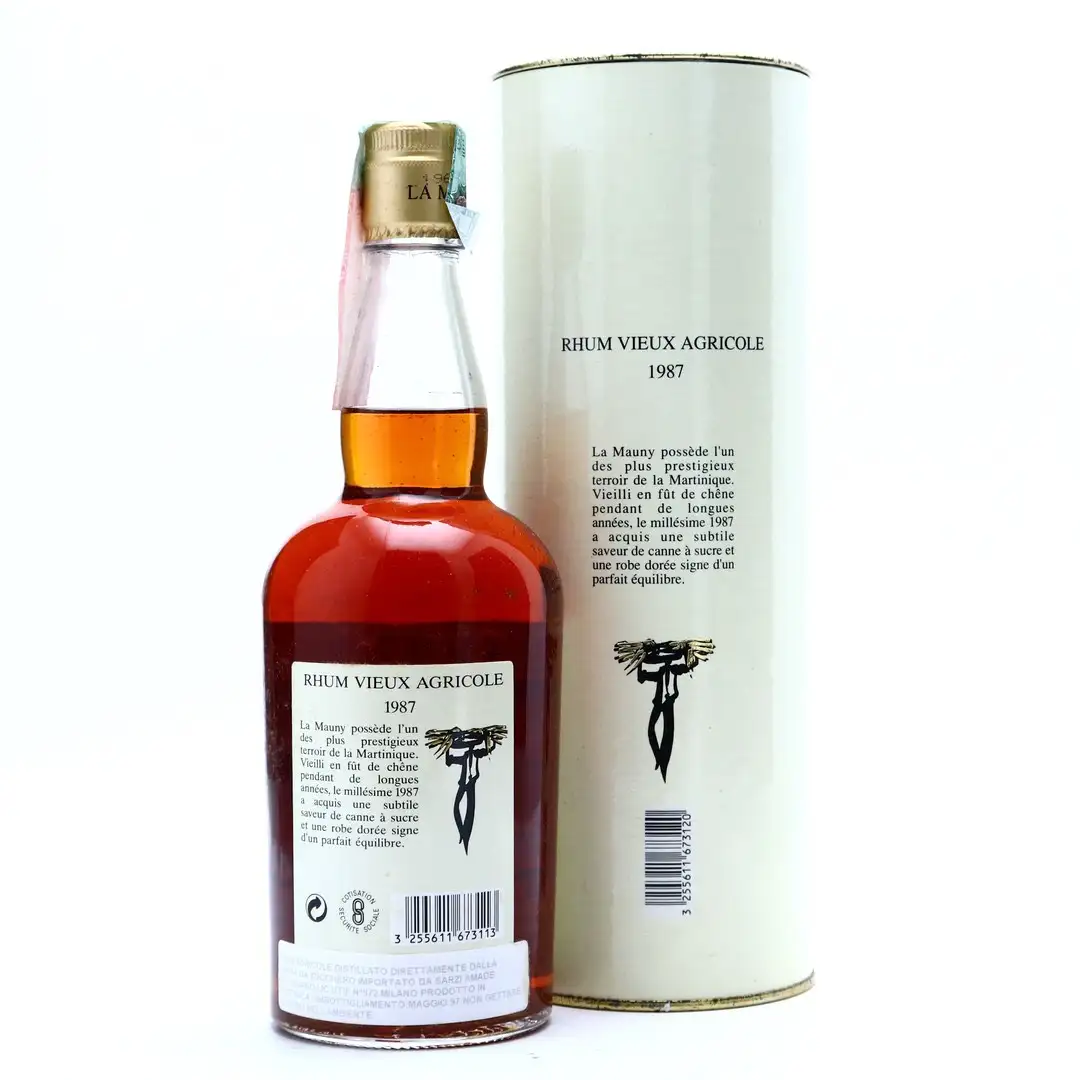 Image haute résolution de Maison La Mauny Rhum Vieux Agricole 1987