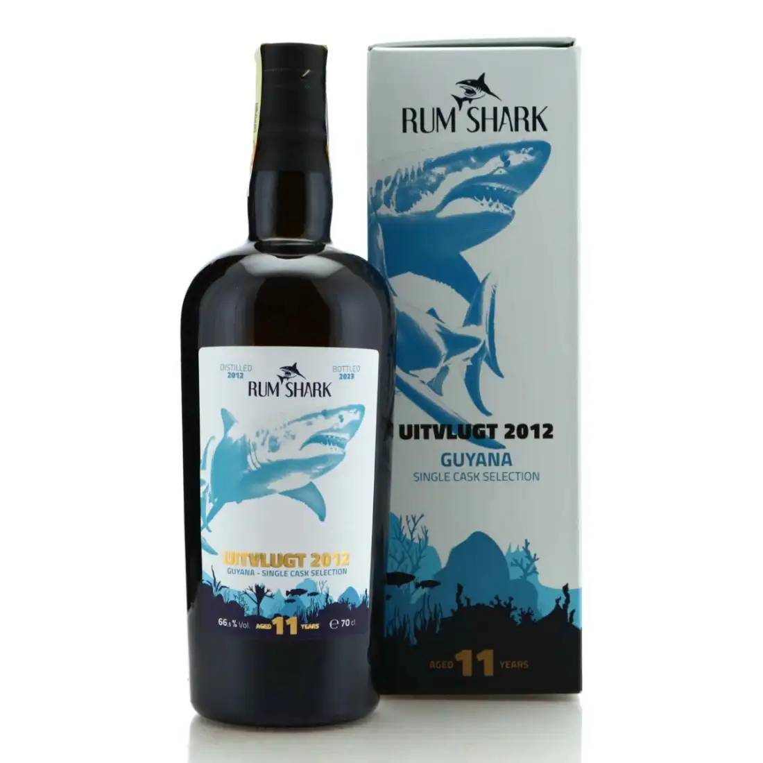 Bottle of Rum Shark Uitvlugt Guyana Single Cask Collection 2012