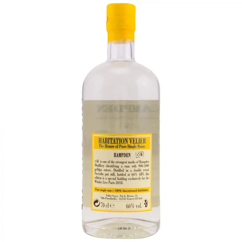 Image haute résolution de Habitation Velier Hampden White Whisky Live 2018 <>H