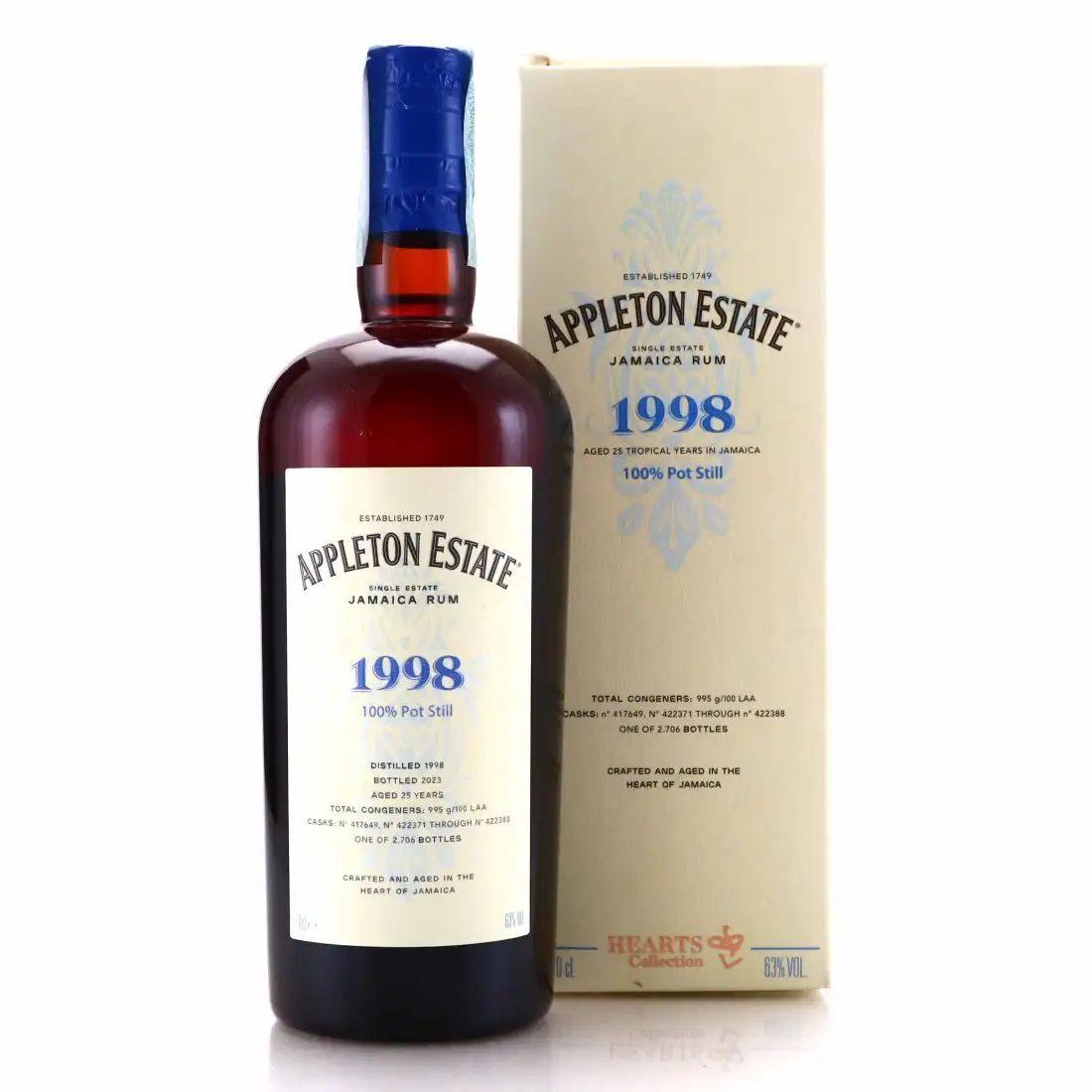 Bottle of Velier Appleton Hearts Collection - 1998