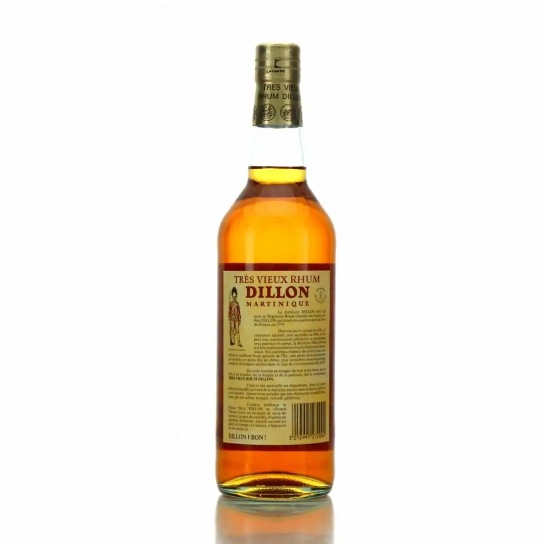 High resolution image of Dillon Tres Vieux Rhum Old Nick 1978