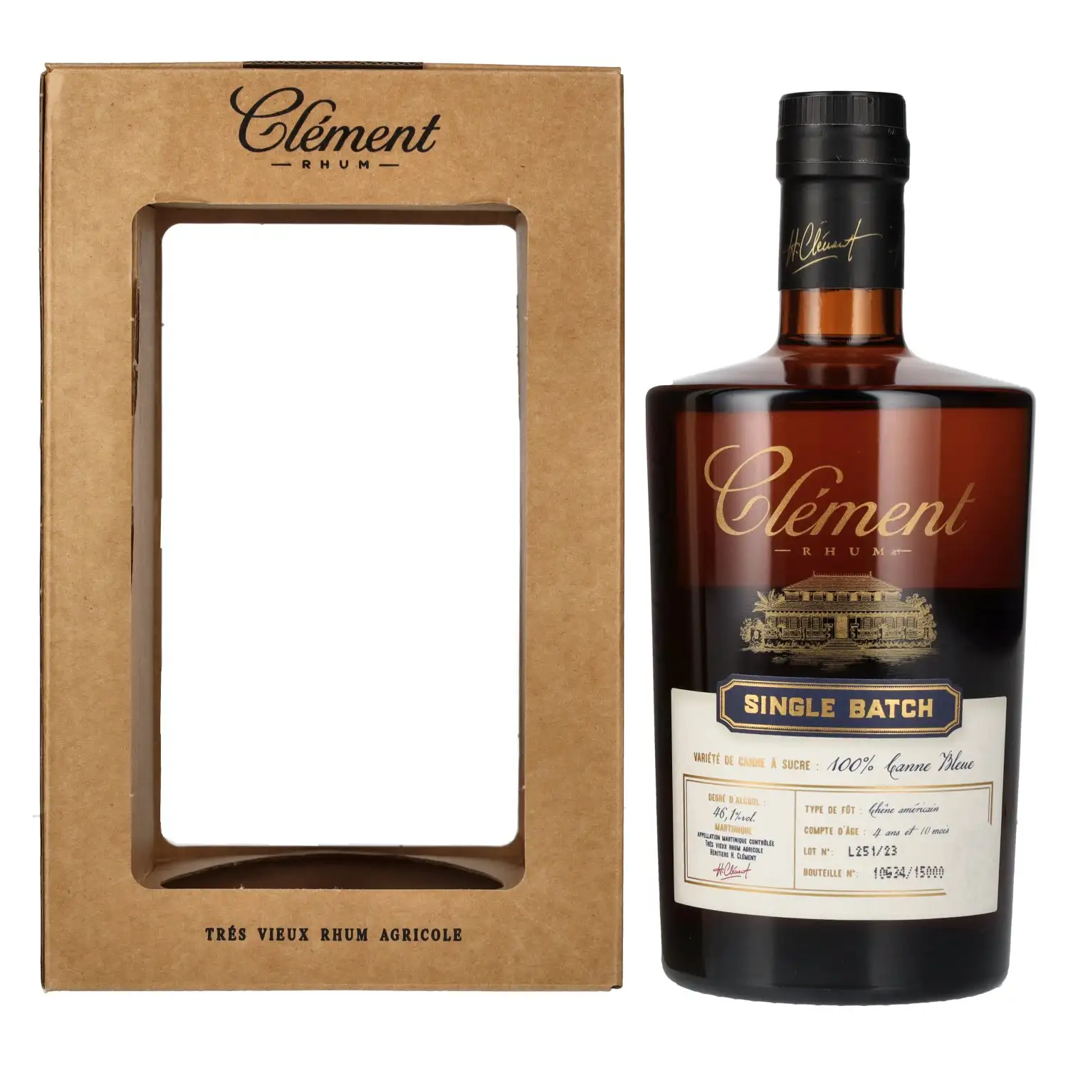 Bottle of Clément Single Batch 100% Canne Bleu