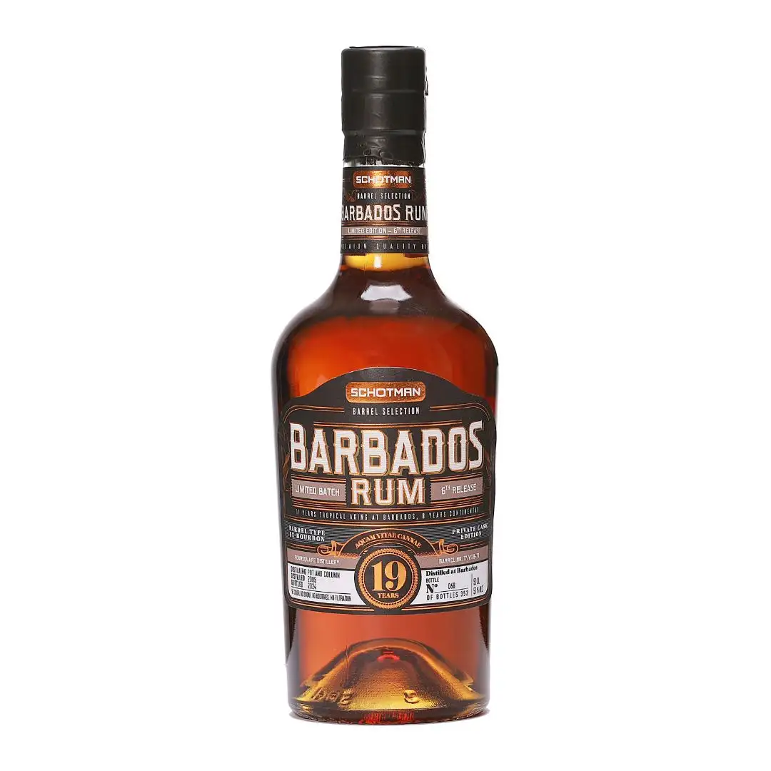 Bottle of Schotman’s Barrel Selection Foursquare Barbados Rum 19 2005