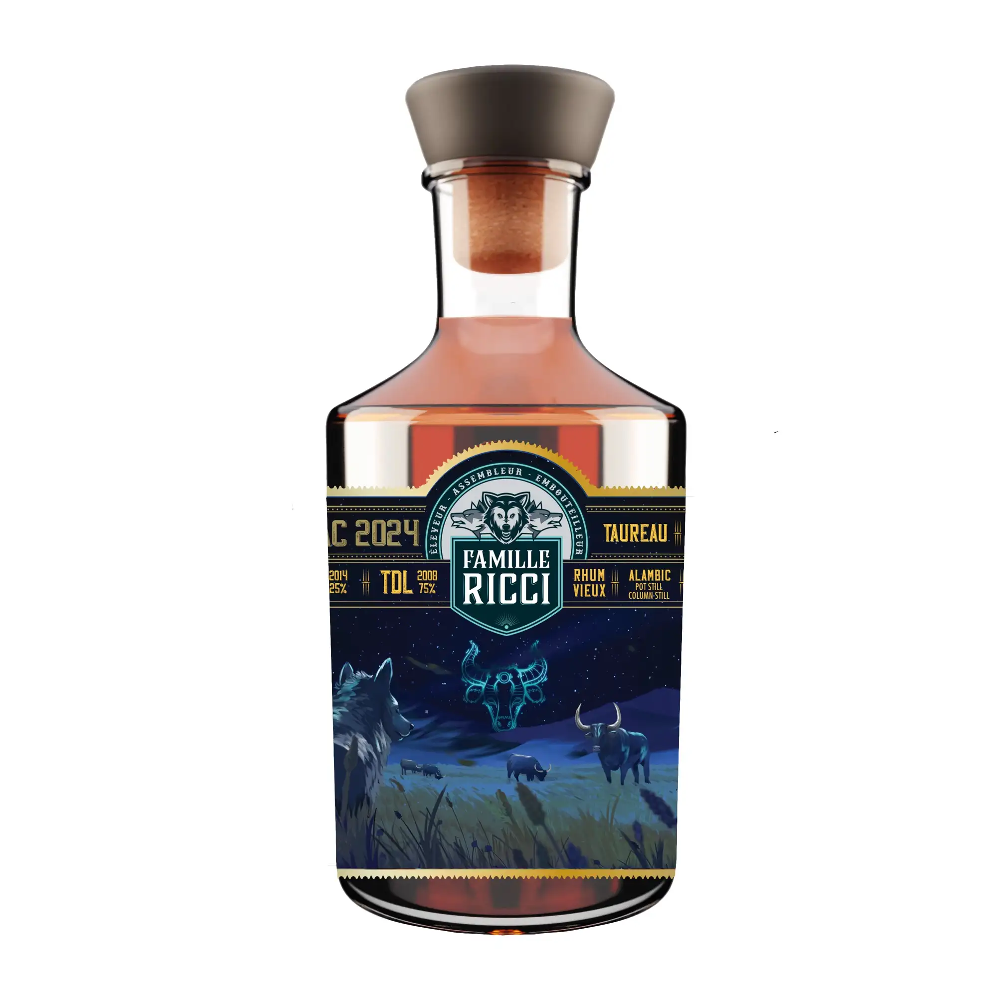 Bottle of Famille Ricci Zodiac Taureau 2024