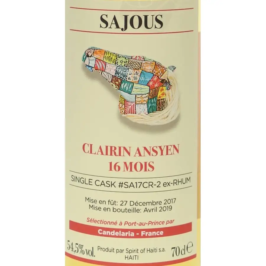 Hochauflösendes Bild von Velier Chelo Clairin Ansyen Sajous (Caroni Cask) 2017