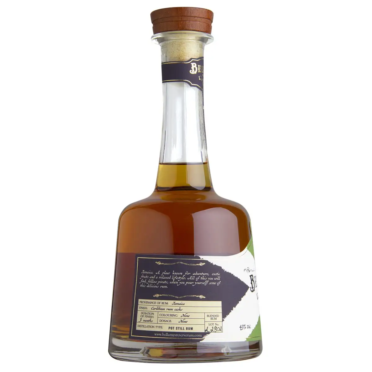 High resolution image of Perola Long Pond &amp; Clarendon Bellamy‘s Reserve Rum Jamaica Pot Still Rum