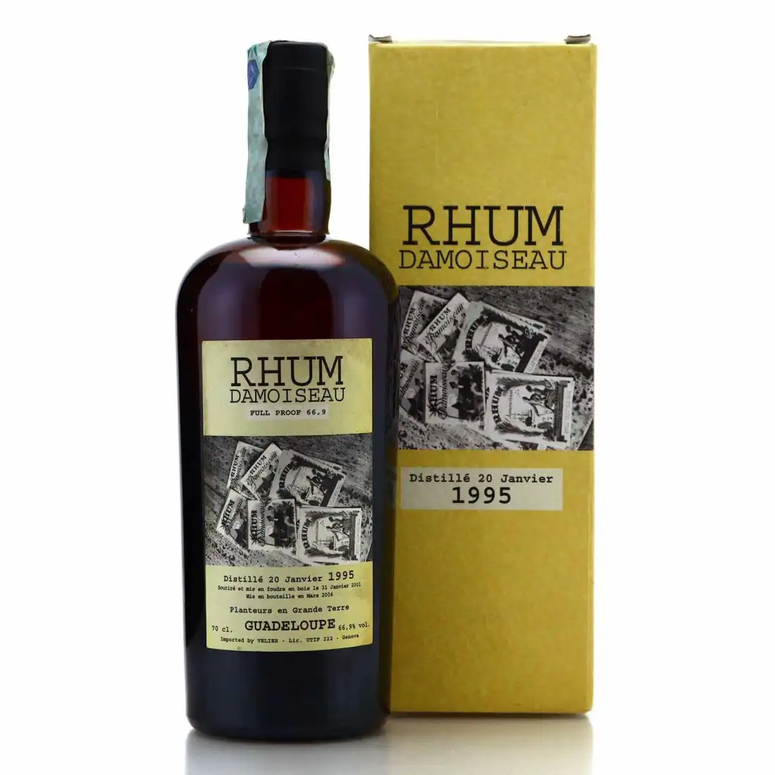 Bottle of Velier Damoiseau Rhum Damoiseau Full Proof 1995