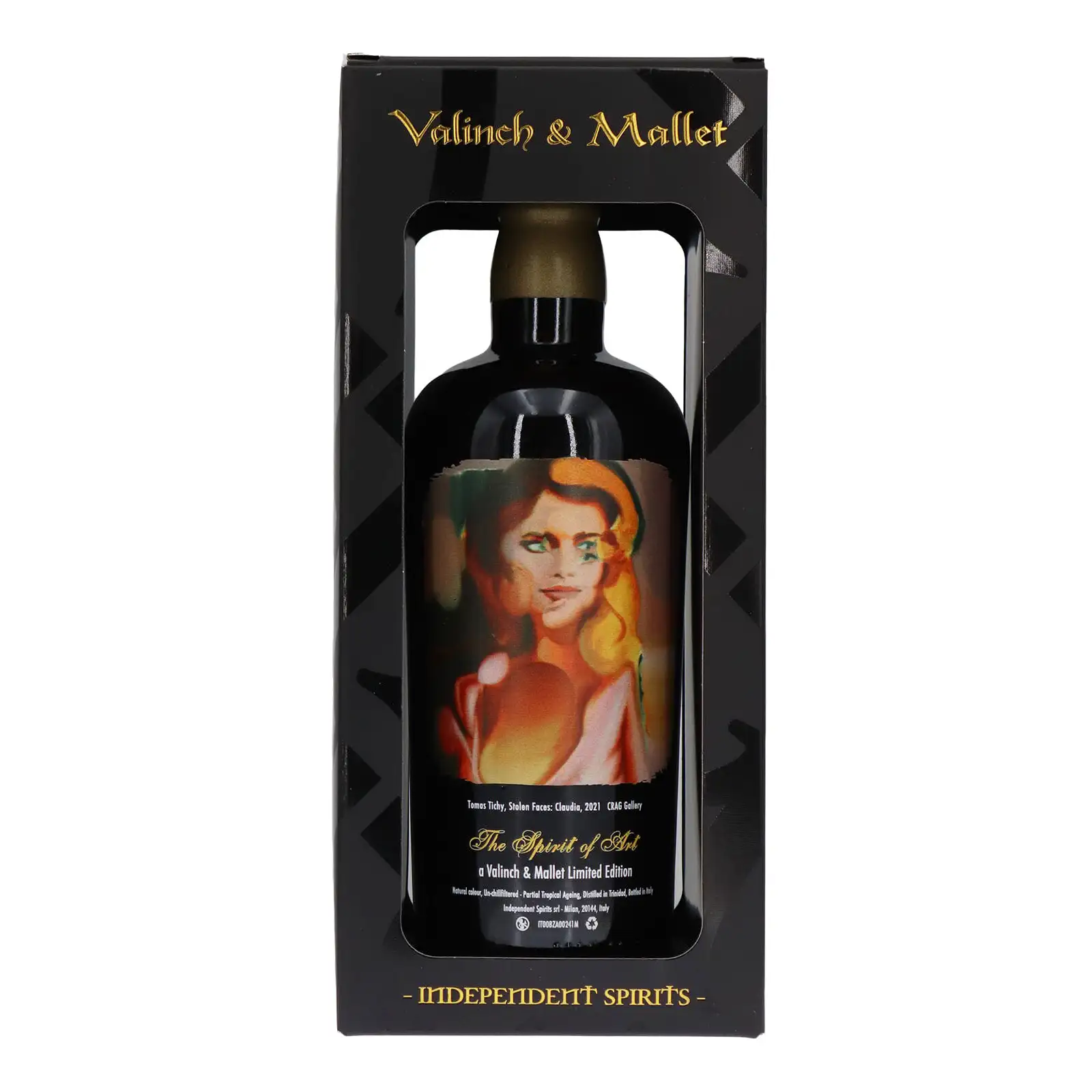 Bottle of Valinch & Mallet T.D.L Traditional Rum 2009