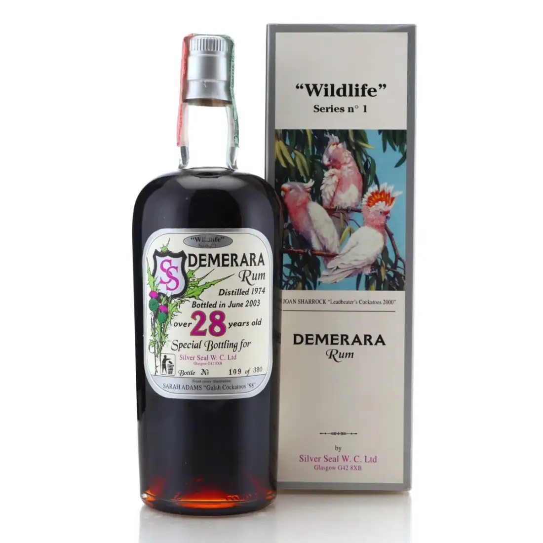 Hochauflösendes Bild von Silver Seal Pure Demerara Rum „Special Reserve“ (Silver Seal W. C. Ltd) 1974