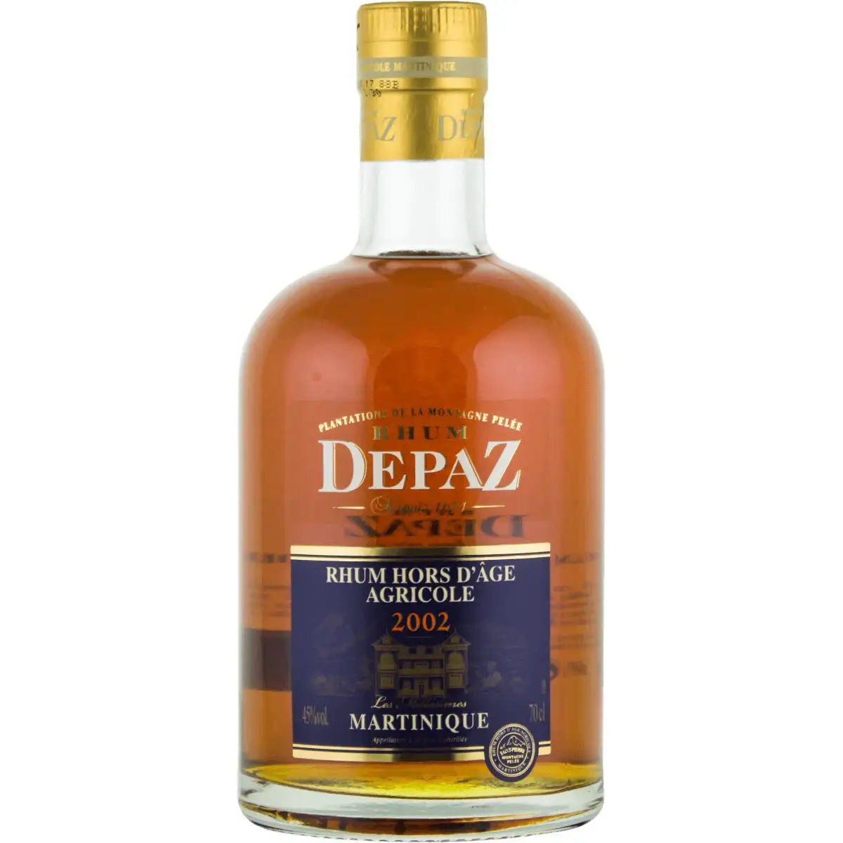 Bottle of Depaz Millésime 2002