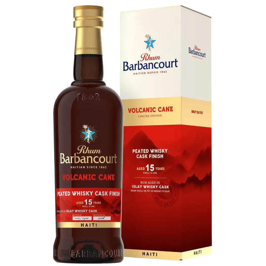 Bottle of Barbancourt Volcanic Cane (Peated Whisky Cask Finish) 2008