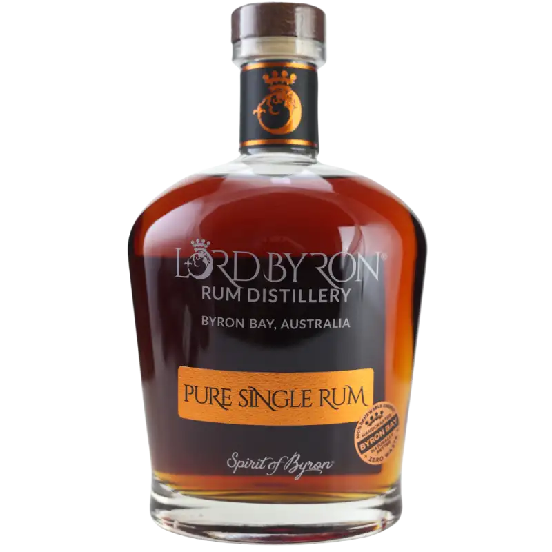 Bottle of Lord Byron Pure Single Rum (Red Wine Cask Finish)