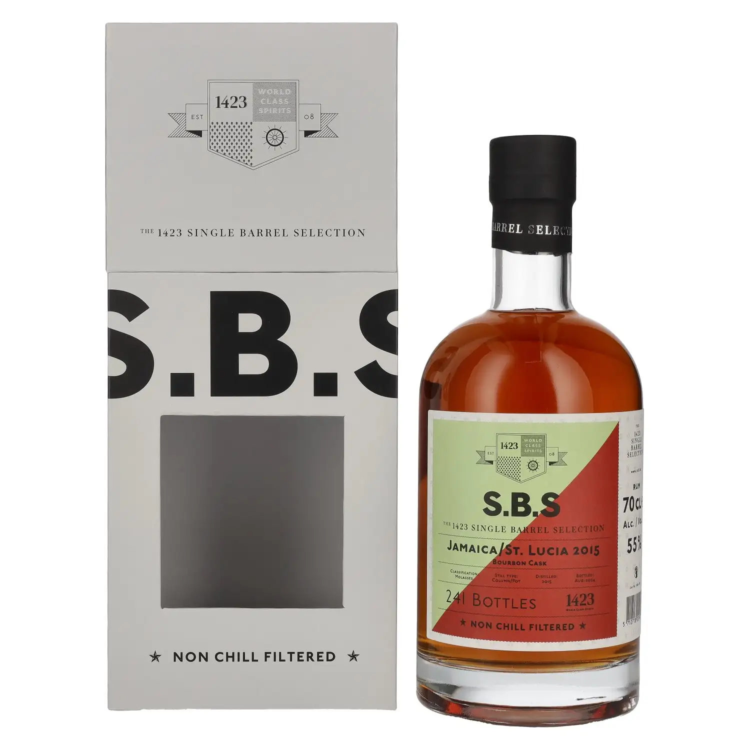 Bottle of S.B.S Jamaica & St. Lucia 2015