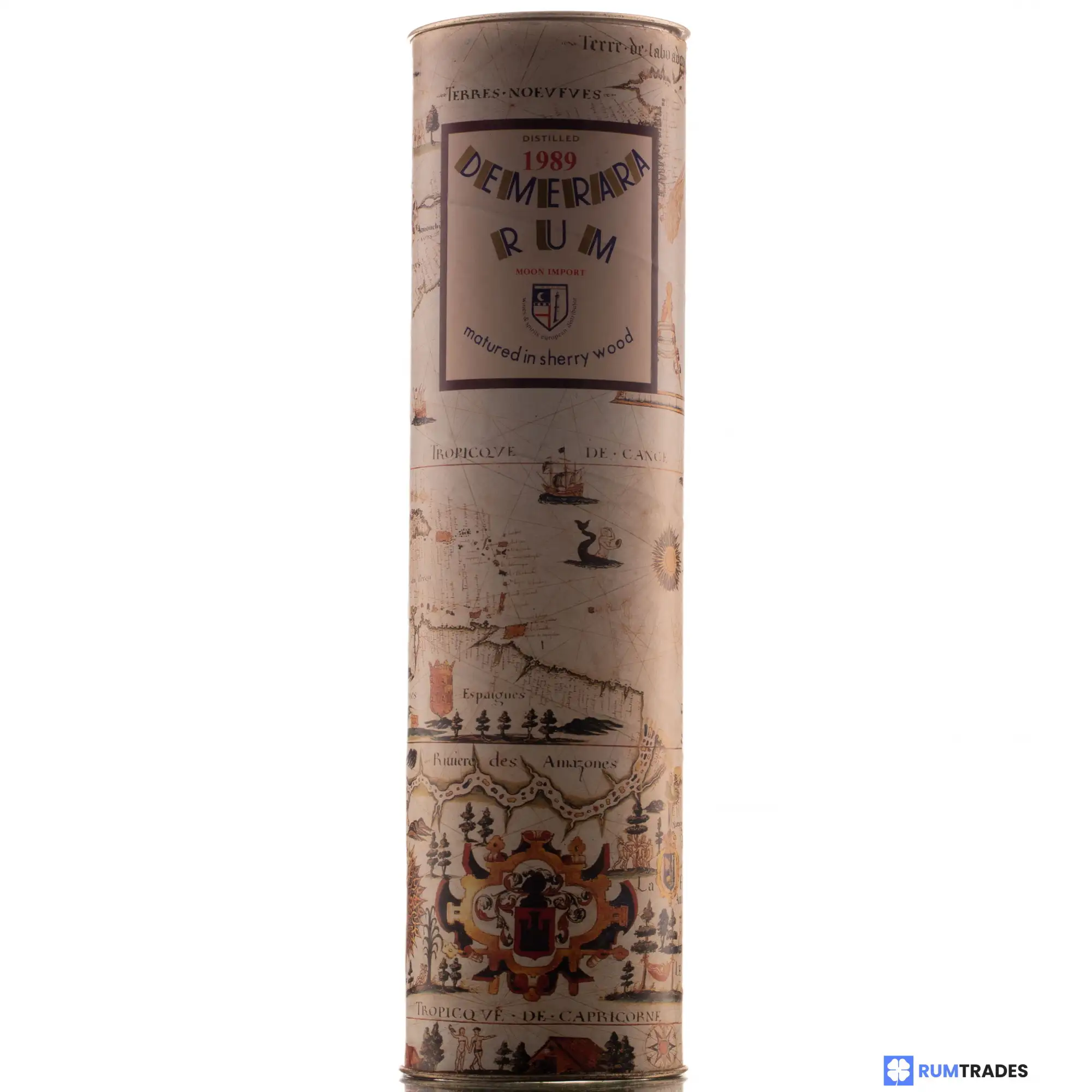 Hochauflösendes Bild von Moon Import Demerara Rum matured in sherry wood 1989