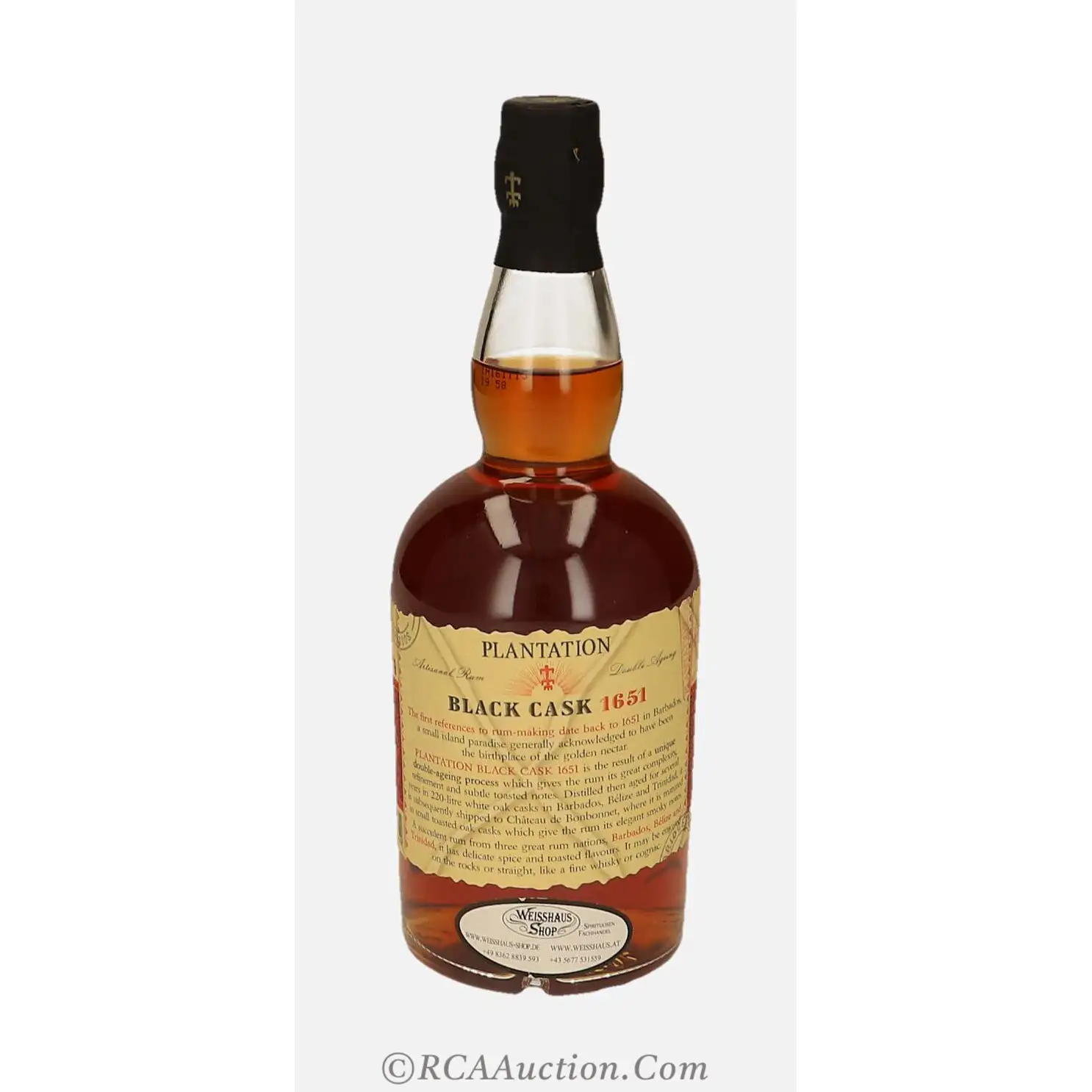 Plantation Black Cask 1651 70cl bottle — view 2
