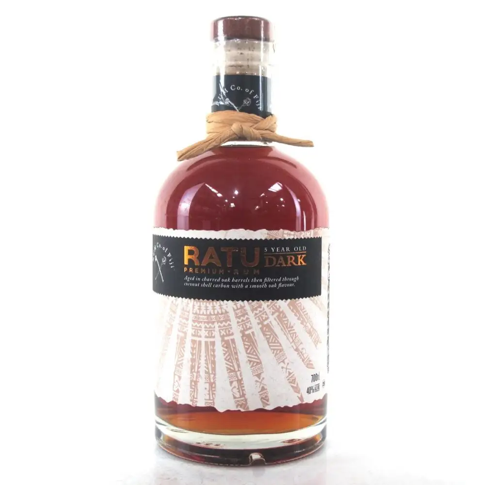Bottle of Fiji Rum & Co Ratu Dark Premium Rum