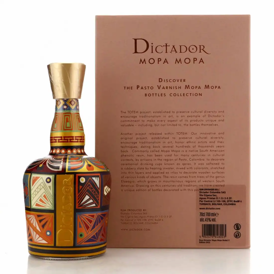 Image haute résolution de Dictador Mopa Mopa Bourbon Cask Model C 1987