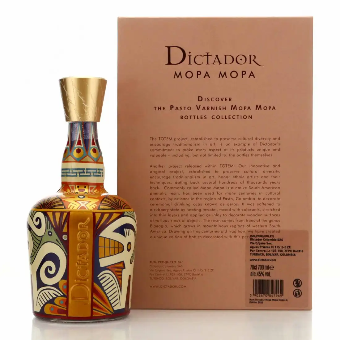 High resolution image of Dictador Mopa Mopa Sherry Cask Model A 1987
