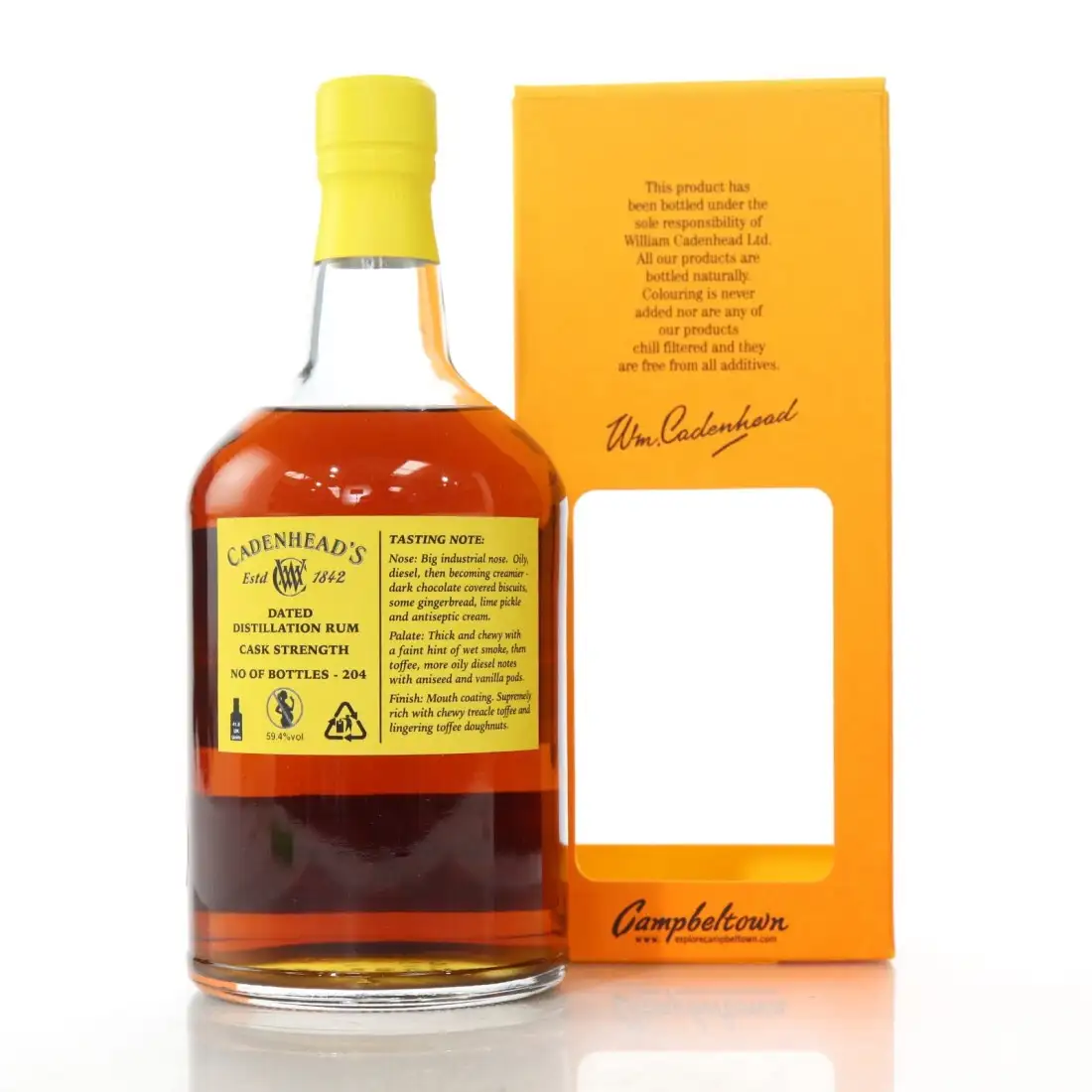 High resolution image of Cadenhead‘s Caroni HTR 1997