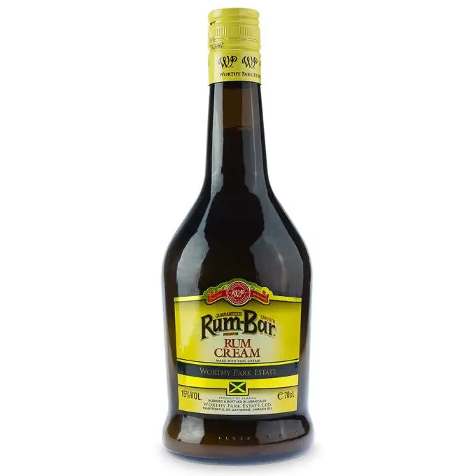 Bottle of Worthy Park Rum-Bar Rum Cream