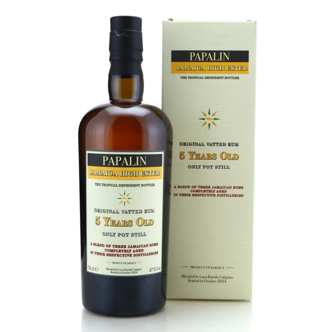 Bottle of Velier Papalin Jamaica High Esters 2019