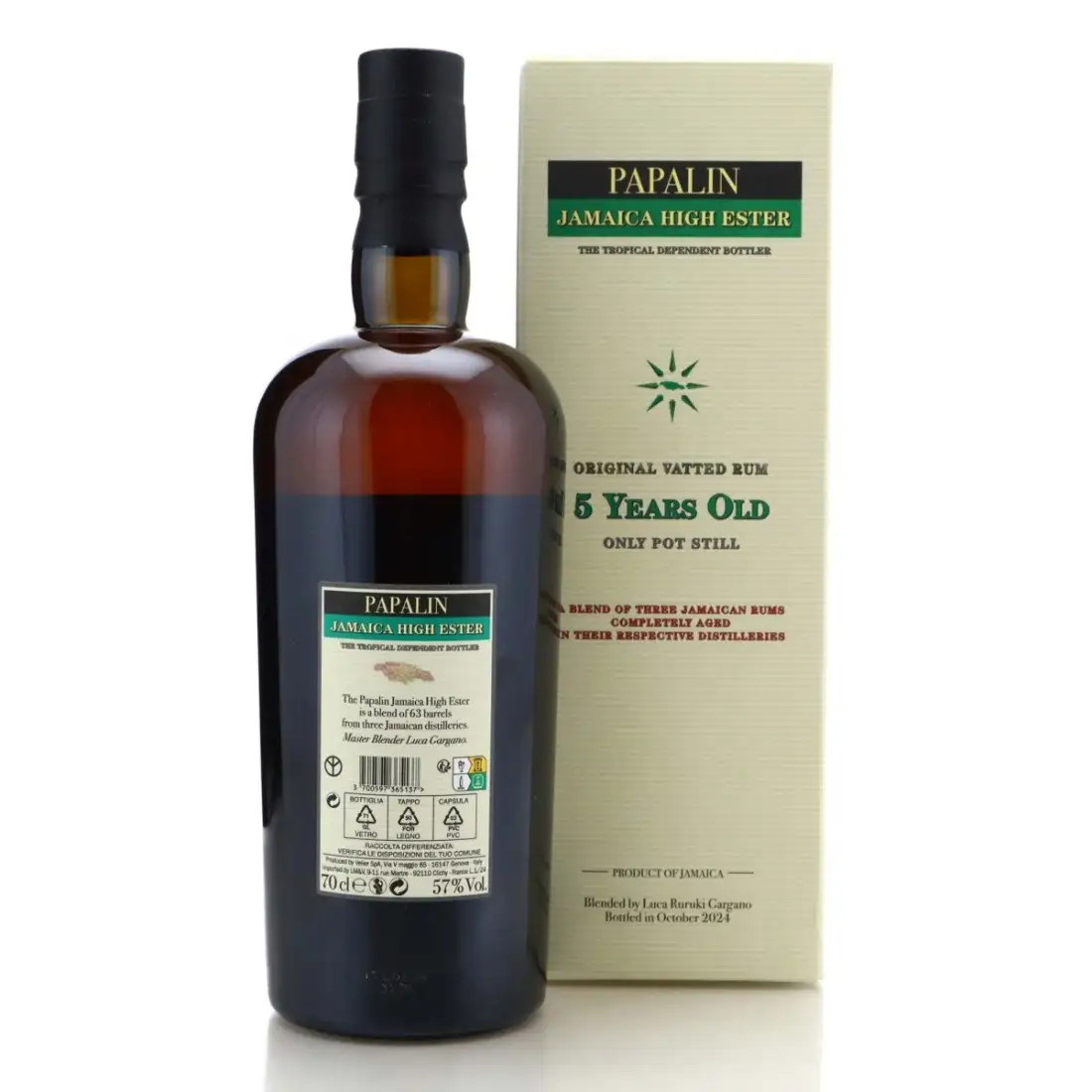 Image haute résolution de Velier Papalin Jamaica High Esters 2019