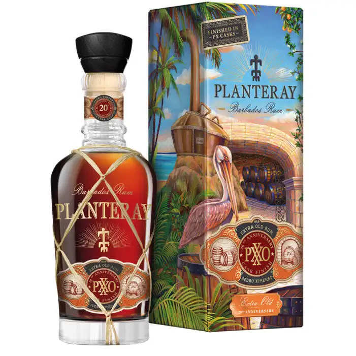 Bottle of Planteray PXXO 20th Anniversary Rum