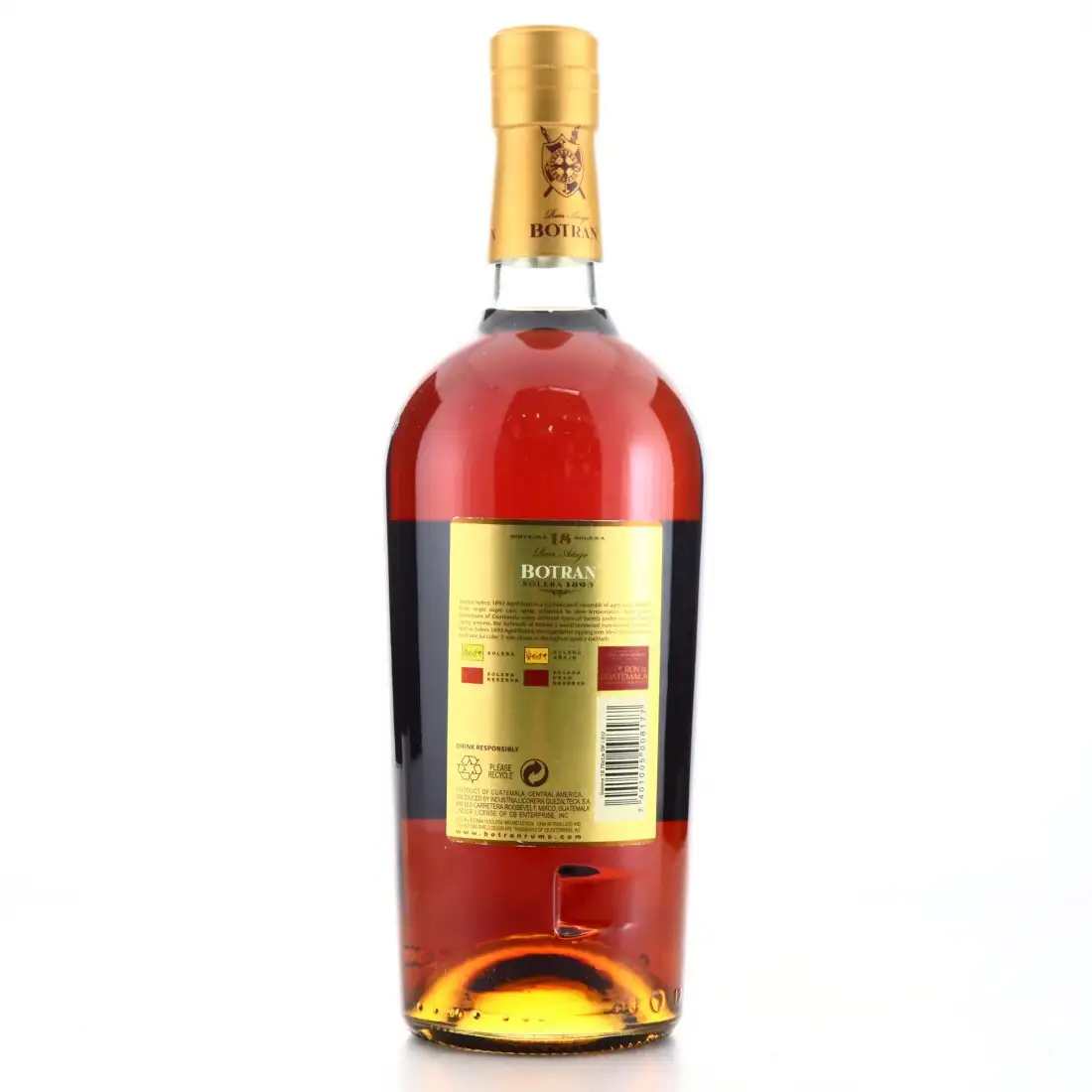 High resolution image of Ron Botran Solera 1893