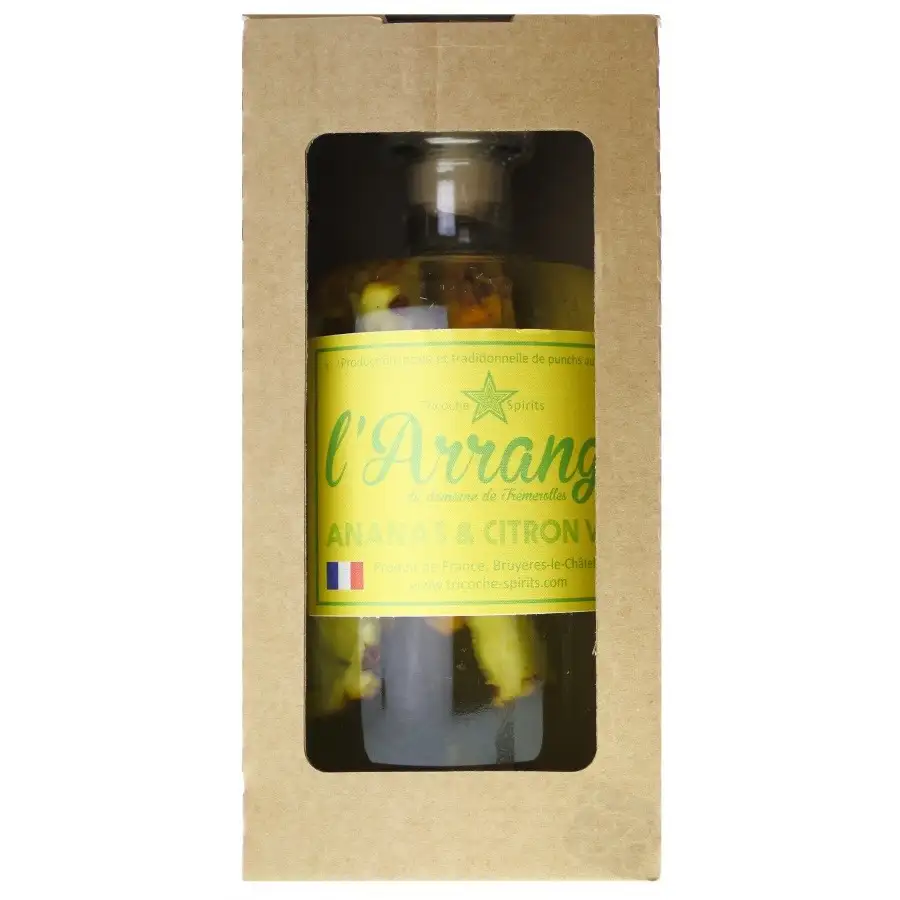 Bottle of Tricoche Spirits L’Arrangé Ananas & Citron Vert