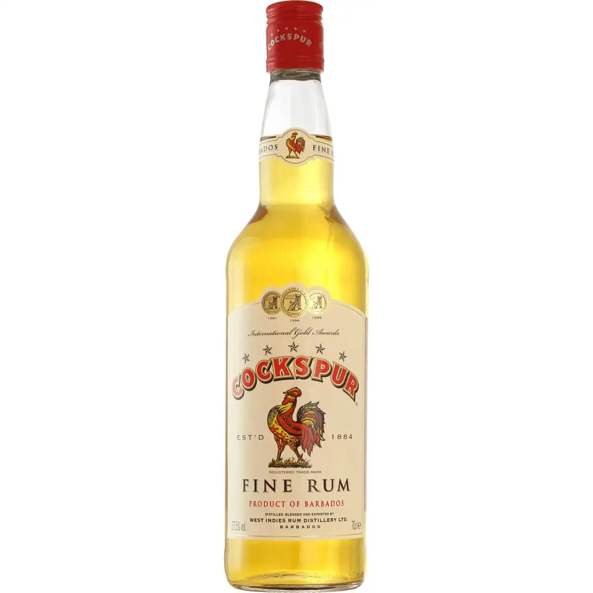 Bottle of Cockspur Fine Rum 5 Stars