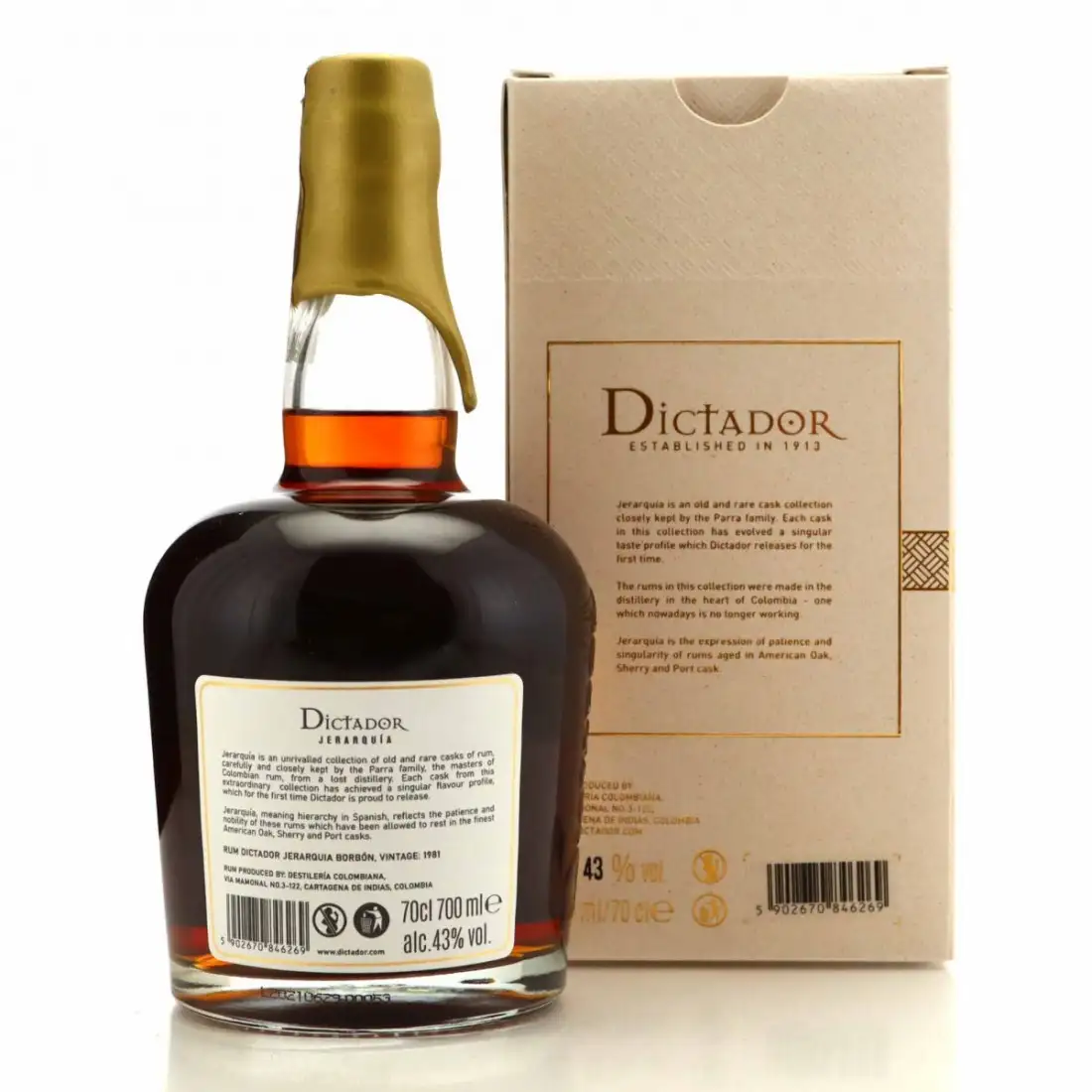 High resolution image of Dictador Jerarquia Borbón 1981