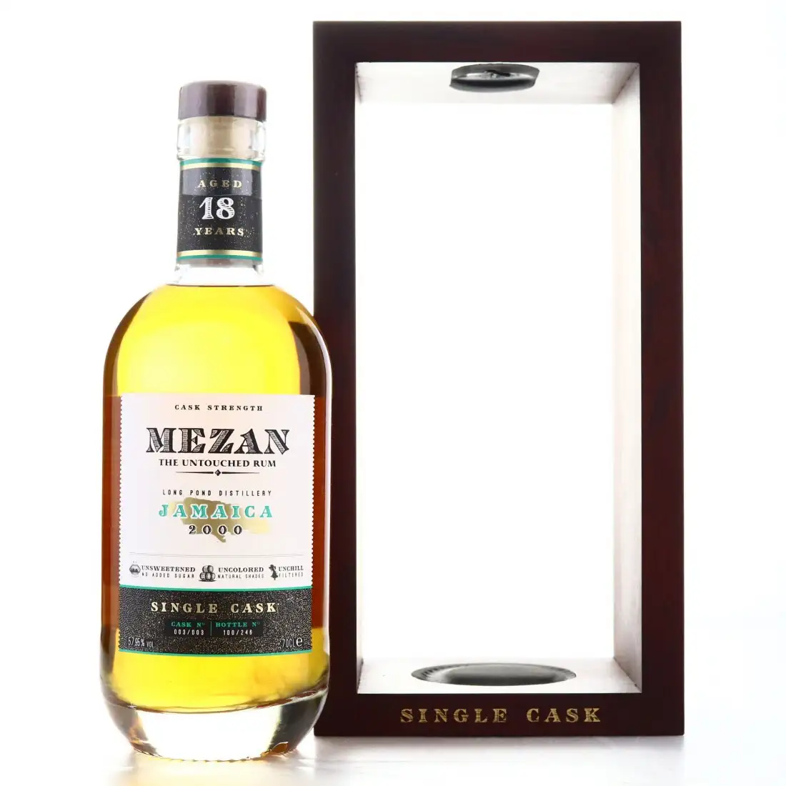 Bottle of Mezan Long Pond Single Cask 2000