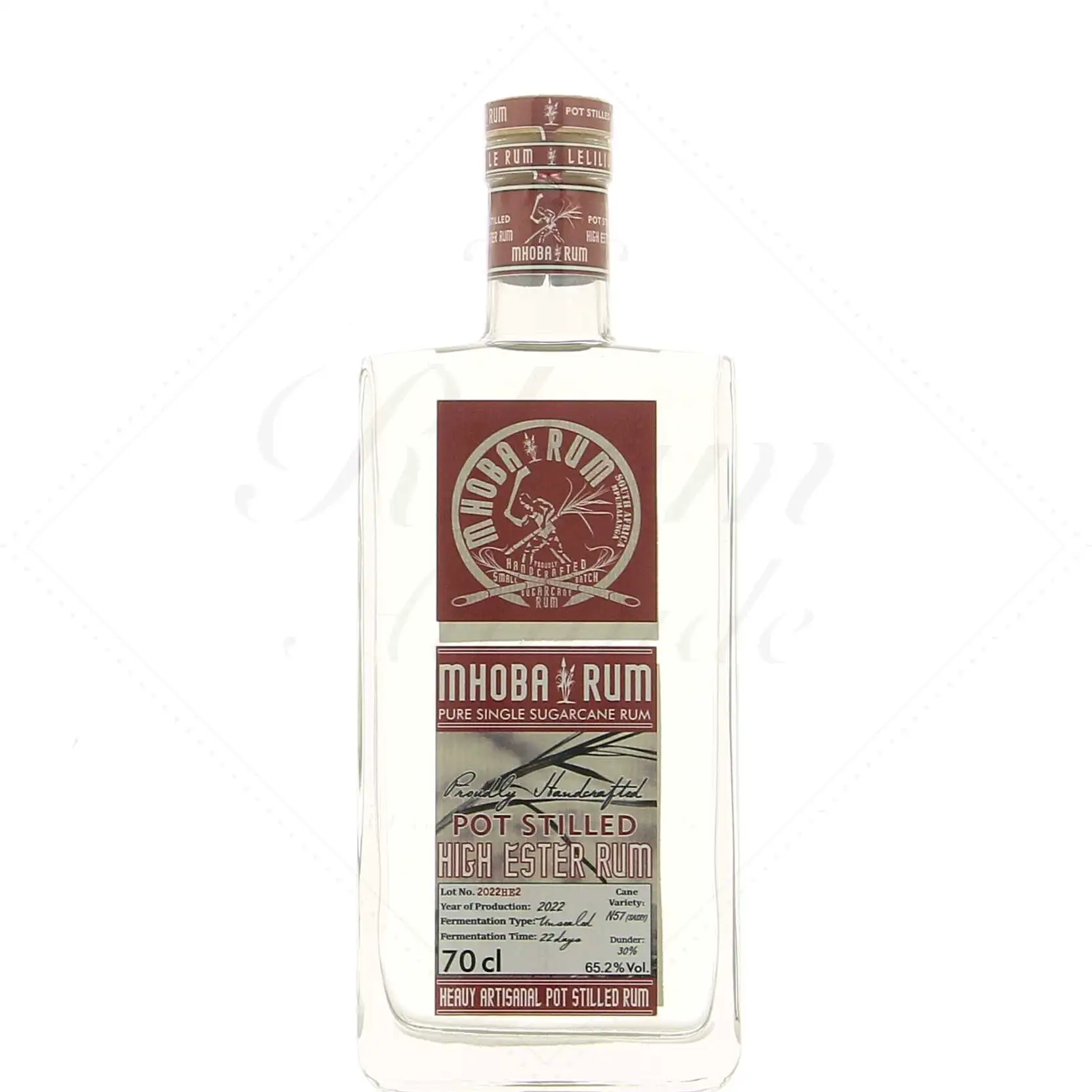 Bottle of MHOBA Pot Stilled High Ester Rum 2022